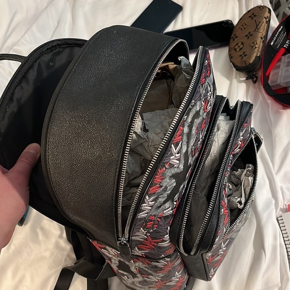 NWT Michael Kors collection, rare numbered edition Hudson graphic logo backpack - Picture 8 of 13